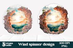 3d hole forest mountains wind spinner sublimation bundle Product Image 3