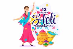 13 Happy Holi Festival Illustration Product Image 1