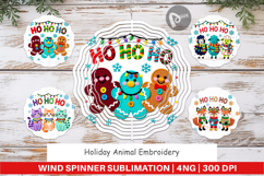 Holiday Animal Embroidery Wind Spinner Product Image 1