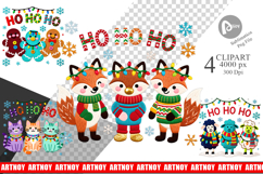 Holiday Animal Embroidery Clipart Product Image 1