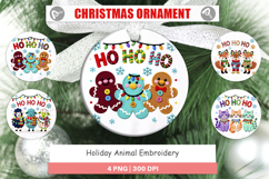 Holiday Animal Embroidery Ornament Product Image 1