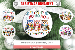 Holiday Animal Embroidery Ornament Product Image 1