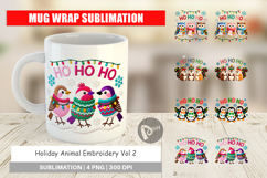 Holiday Animal Embroidery Mug Wrap Product Image 1
