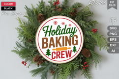 Holiday Baking Crew SVG | Christmas Round Sign SVG | Xmas Product Image 2