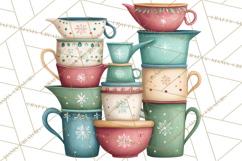 Holiday Baking PNG, Watercolor Christmas Kitchen Clipart Product Image 2