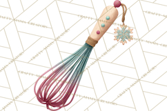 Holiday Baking PNG, Watercolor Christmas Kitchen Clipart Product Image 2