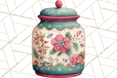 Holiday Baking PNG, Watercolor Christmas Kitchen Clipart Product Image 4