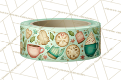 Holiday Baking PNG, Watercolor Christmas Kitchen Clipart Product Image 2