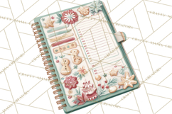 Holiday Baking PNG, Watercolor Christmas Kitchen Clipart Product Image 5