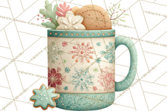 Holiday Baking PNG, Watercolor Christmas Kitchen Clipart Product Image 3