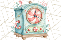 Holiday Baking PNG, Watercolor Christmas Kitchen Clipart Product Image 2