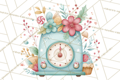 Holiday Baking PNG, Watercolor Christmas Kitchen Clipart Product Image 3