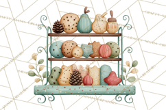Holiday Baking PNG, Watercolor Christmas Kitchen Clipart Product Image 5