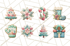 Holiday Baking PNG, Watercolor Christmas Kitchen Clipart Product Image 3