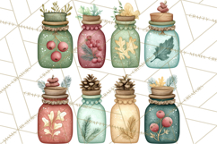 Holiday Baking PNG, Watercolor Christmas Kitchen Clipart Product Image 3