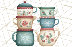Holiday Baking PNG, Watercolor Christmas Kitchen Clipart Product Image 5