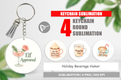 Keychain Holiday Beverage Quotes Product Image 1