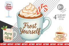 Clipart Holiday Beverage Quotes Product Image 1