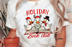 Holiday book club Xmas Santa Goose Png Product Image 2