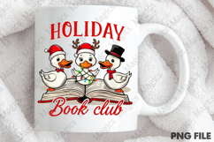 Holiday book club Xmas Santa Goose Png Product Image 4
