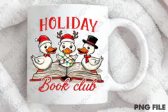 Holiday book club Xmas Santa Goose Png Product Image 4