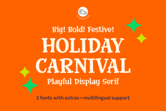 Holiday Carnival | A Playful Display Serif Product Image 1