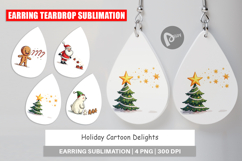 Holiday Cartoon Delights Earring Product Image 1