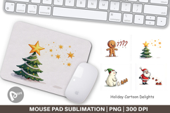 Holiday Cartoon Delights Mouse Pad Product Image 1