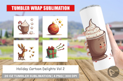 Holiday Cartoon Delights Tumbler Product Image 1