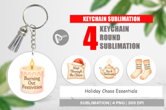 Keychain Holiday Chaos Quotes Product Image 1