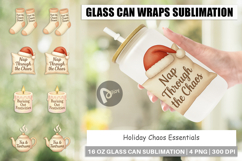 Glass Can Holiday Chaos Quotes Product Image 1