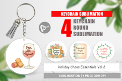 Keychain Holiday Chaos Quotes Product Image 1