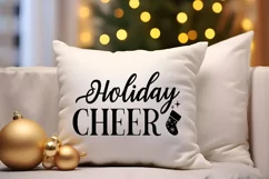 Holiday Cheer SVG, Winter snow SVG, Winter cozy SVG Product Image 3