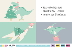 Christmas digital art pack with matching seasonal graphics