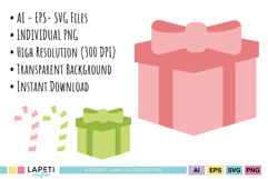 Christmas graphics minimal holiday elements