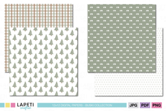 Holiday themed digital papers for scrapbooking