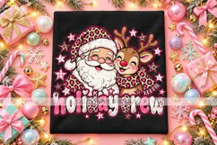 Holiday Crew Santa and Reindeer PNG Product Image 1