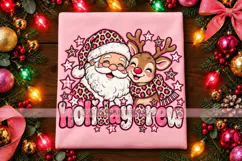 Holiday Crew Santa and Reindeer PNG Product Image 3
