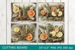 Vintage Citrus and Spices Cutting Board Product Image 2
