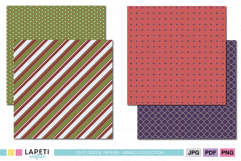 Winter scrapbook paper pack with coordinating designs.