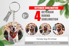 Keychain Holiday Dog Christmas Product Image 1