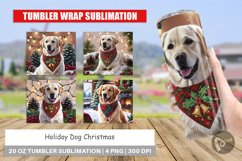 Tumbler Wrap Holiday Dog Christmas Product Image 1