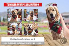 Tumbler Wrap Holiday Dog Christmas Product Image 1
