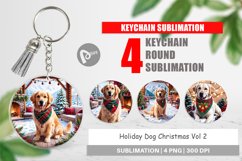 Keychain Holiday Dog Christmas Product Image 1