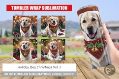 Tumbler Wrap Holiday Dog Christmas Product Image 1