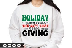 Holiday family drama - Funny Christmas SVG Design Product Image 1