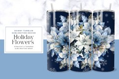 Holiday Flowers Tumbler Wrap Product Image 1