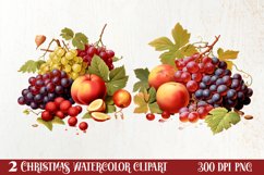 Holiday Food Sublimation Clipart, Holiday Food Clipart Product Image 1