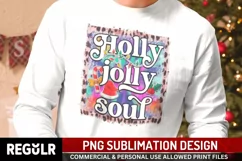 Holly jolly soul Sublimation, Christmas PNG Product Image 1