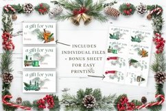 Printable Classic Christmas Gift Tag Package Stickers PNGs Product Image 2